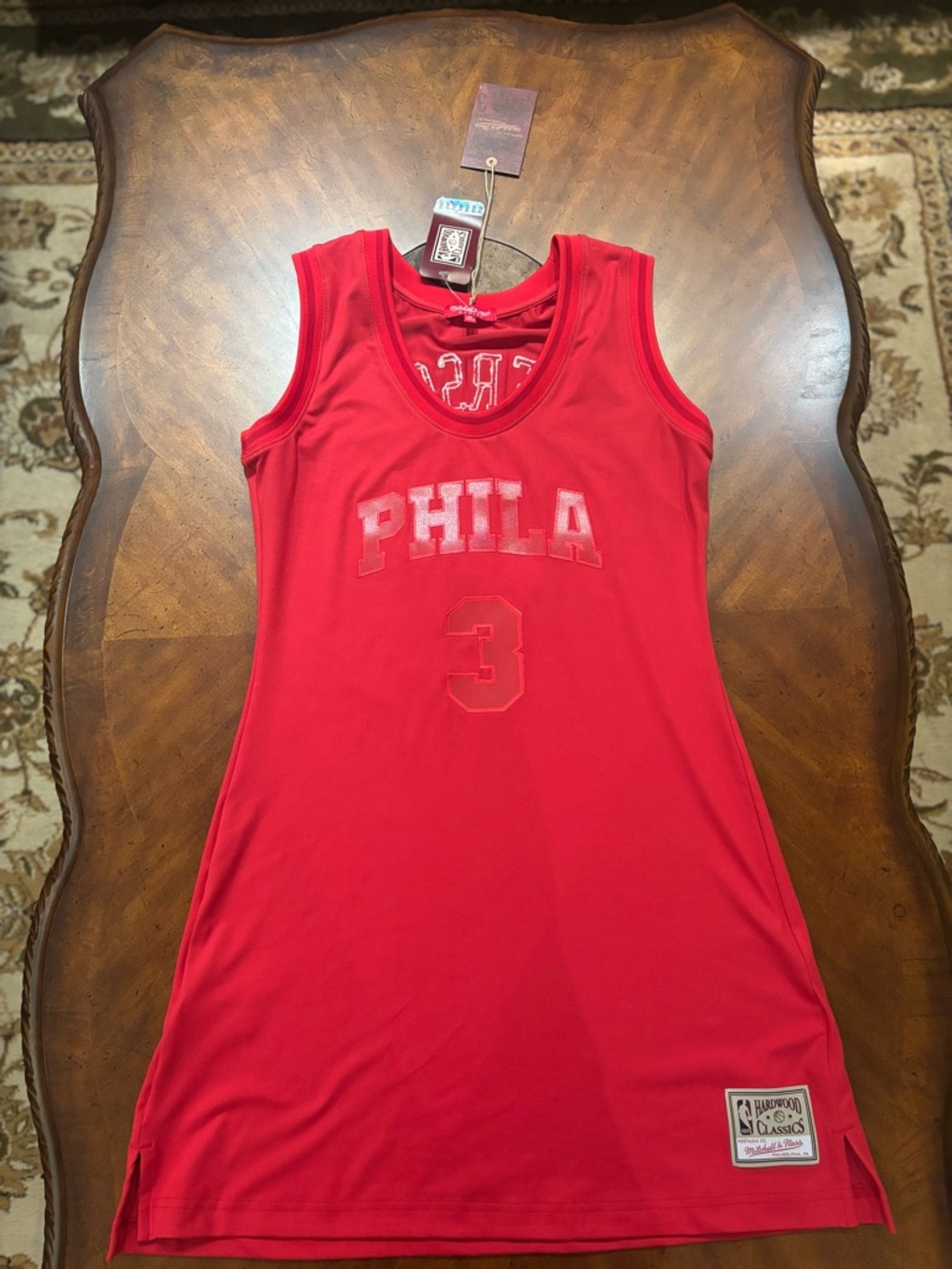 Philadelphia 76ers Allen Iverson Mitchell & Ness Women’s Red Jersey Dress
